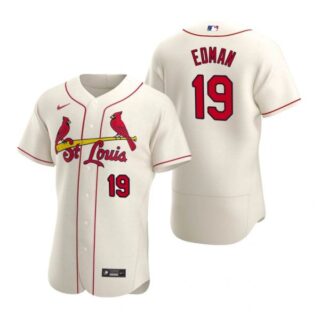 Men's Tommy Edman St. Louis Cardinals Flex Base Jersey Black Golden Cream