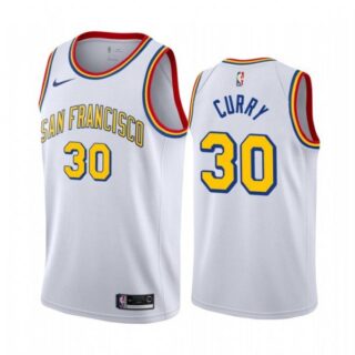 Men's Stephen Curry Golden State Warriors Basketball Jersey White Classic