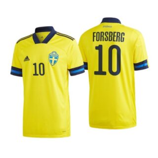 Men's Emil Forsberg Sweden National Yellow Home Jersey