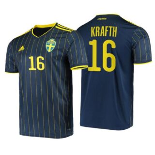 Men's Emil Krafth Sweden National Night Indigo Away Jersey