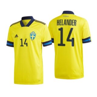 Men's Filip Helander Sweden National Yellow Home Jersey