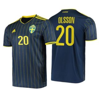 Men's Kristoffer Olsson Sweden National Night Indigo Away Jersey