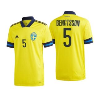 Men's Pierre Bengtsson Sweden National Yellow Home Jersey