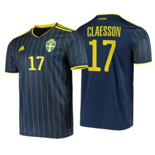 Men's Viktor Claesson Sweden National Night Indigo Away Jersey
