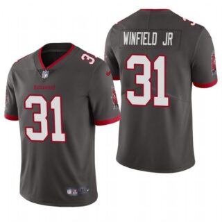 Men's Antoine Winfield Jr. Tampa Bay Buccaneers Vapor Limited Jersey Stitched Pewter