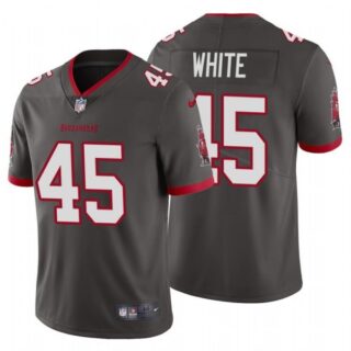 Men's Devin White Tampa Bay Buccaneers Vapor Limited Jersey Stitched Pewter