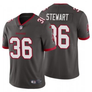 Men's M.J. Stewart Tampa Bay Buccaneers Vapor Limited Jersey Stitched Pewter