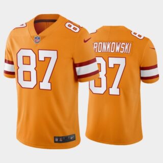 Men's Rob Gronkowski Tampa Bay Buccaneers Orange Creamsicle Throwback Stitched Jersey
