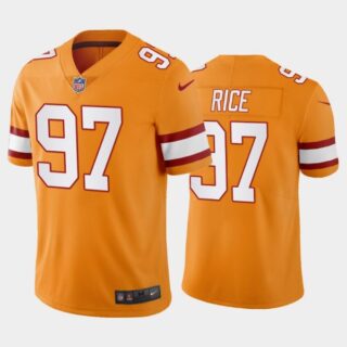 Men's Simeon Rice Tampa Bay Buccaneers Orange Creamsicle Throwback Stitched Jersey
