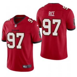 Men's Simeon Rice Tampa Bay Buccaneers Vapor Limited Jersey Stitched Red