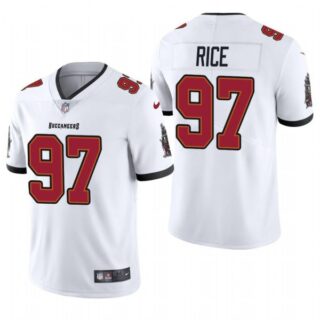 Men's Simeon Rice Tampa Bay Buccaneers Vapor Limited Jersey Stitched White