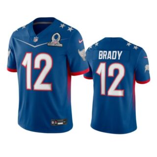 Men's Tom Brady Tampa Bay Buccaneers 2022 NFC Pro Bowl Stitched Jersey Royal