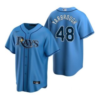 Men's Ryan Yarbrough Tampa Bay Rays Cool Base Jersey White Gray,Light Blue