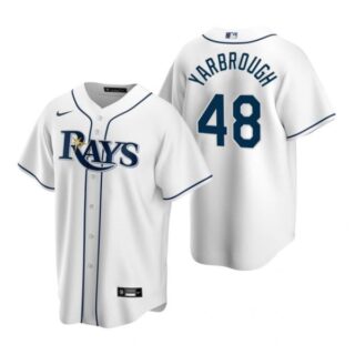 Men's Ryan Yarbrough Tampa Bay Rays Cool Base Jersey White White