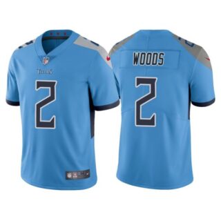 Men's Tennessee Titans Robert Woods Light Blue Vapor Limited Stitched Jersey