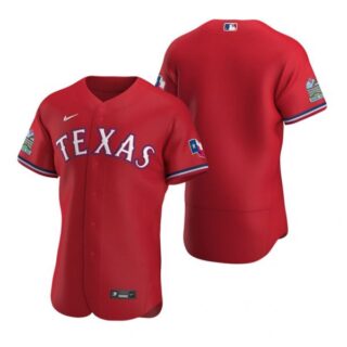 Men's Blank Texas Rangers Flex Base Jersey Light Blue Scarlet