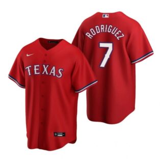 Men's Ivan Rodriguez Texas Rangers Cool Base Jersey Gray Red