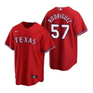 Men's Joely Rodriguez Texas Rangers Cool Base Jersey Light Blue Red