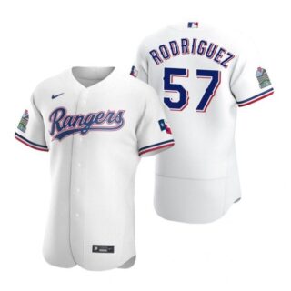 Men's Joely Rodriguez Texas Rangers Flex Base Jersey White White