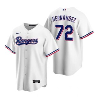 Men's Jonathan Hernandez Texas Rangers Cool Base Jersey Royal White