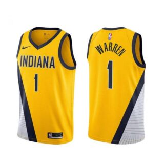 Men's T.J. Warren Indiana Pacers Basketball Jersey Yellow