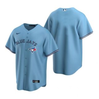 Men's Blank Toronto Blue Jays Cool Base Jersey Royal Powder Blue