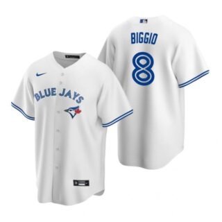 Men's Cavan Biggio Toronto Blue Jays Cool Base Jersey White White