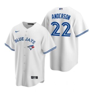 Men's Chase Anderson Toronto Blue Jays Cool Base Jersey Powder Blue White