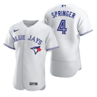 Men's George Springer Toronto Blue Jays Flex Base Jersey White White