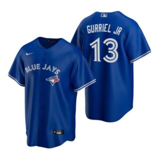 Men's Lourdes Gurriel Jr. Toronto Blue Jays Cool Base Jersey White Royal
