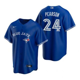 Men's Nate Pearson Toronto Blue Jays Cool Base Jersey White Royal