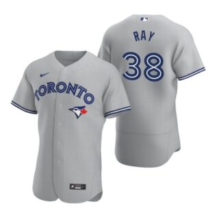 Men's Robbie Ray Toronto Blue Jays Flex Base Jersey White Gray