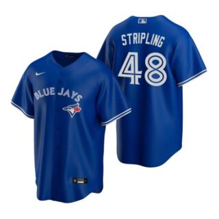 Men's Ross Stripling Toronto Blue Jays Cool Base Jersey Royal Royal