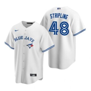 Men's Ross Stripling Toronto Blue Jays Cool Base Jersey Royal White