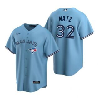 Men's Steven Matz Toronto Blue Jays Cool Base Jersey Royal Powder Blue