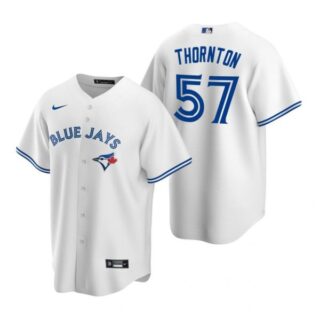 Men's Trent Thornton Toronto Blue Jays Cool Base Jersey Royal White