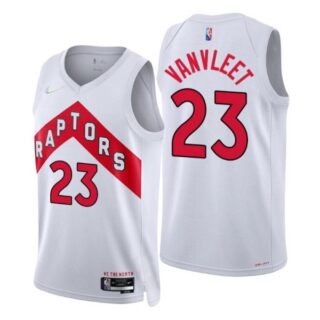 Men's Fred Vanvleet Toronto Raptors 75th Anniversary Diamond Jersey White Association