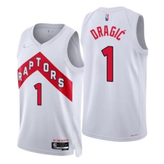Men's Goran Dragic Toronto Raptors 75th Anniversary Diamond Jersey White Association