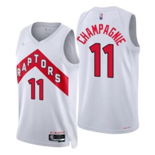 Men's Justin Champagnie Toronto Raptors 75th Anniversary Diamond Jersey White Association