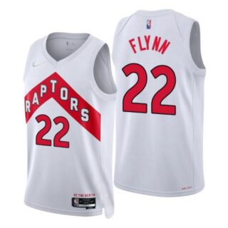 Men's Malachi Flynn Toronto Raptors 75th Anniversary Diamond Jersey White Association