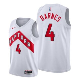 Men's Scottie Barnes Toronto Raptors 2021 NBA Draft Jersey White Association
