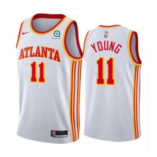 Men's Trae Young Atlanta Hawks Basketball Jersey White