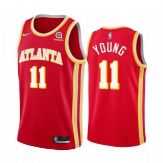 Men's Trae Young Atlanta Hawks Basketball Jersey Red