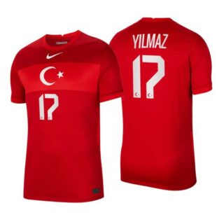 Men's Burak Yilmaz Turkey National Red Away Jersey