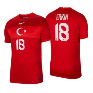 Men's Caner Erkin Turkey National Red Away Jersey