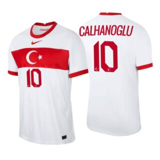 Men's Hakan Calhanoglu Turkey National White Home Jersey