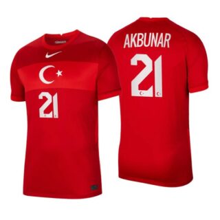 Men's Halil Akbunar Turkey National Red Away Jersey