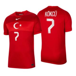 Men's Orkun Kokcu Turkey National Red Away Jersey