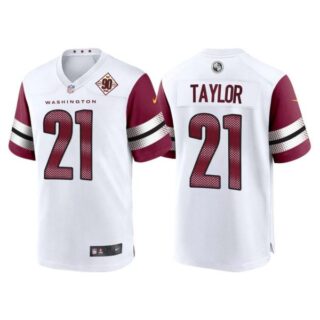Men's Washington Commanders Sean Taylor 90th Anniversary Patch White Jerseys