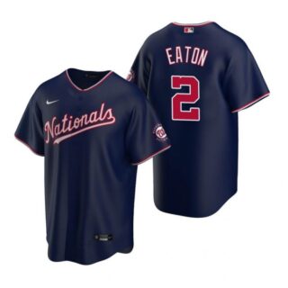 Men's Adam Eaton Washington Nationals Cool Base Jersey Navy Navy